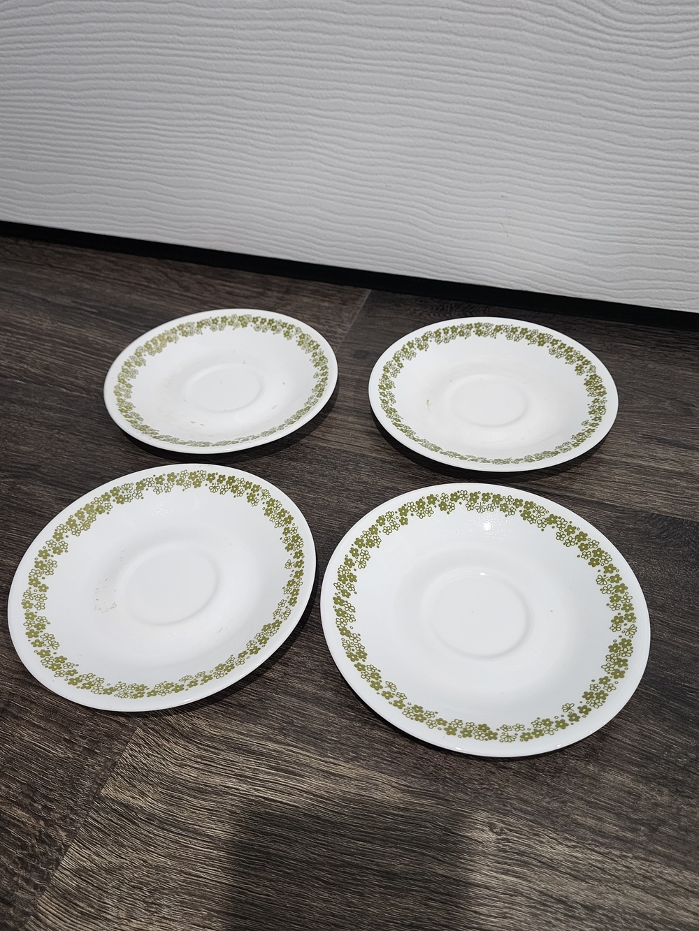 Vintage Corelle Corning Ware Crazy Daisy Blossom Replacement Cup Saucer Set Of 4